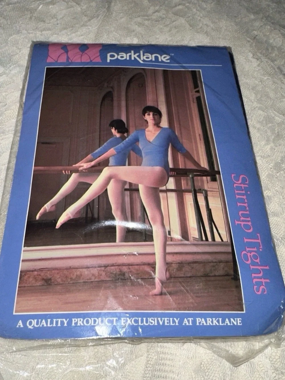 PARKLANE Stirrup Tights Vintage Size A Navy